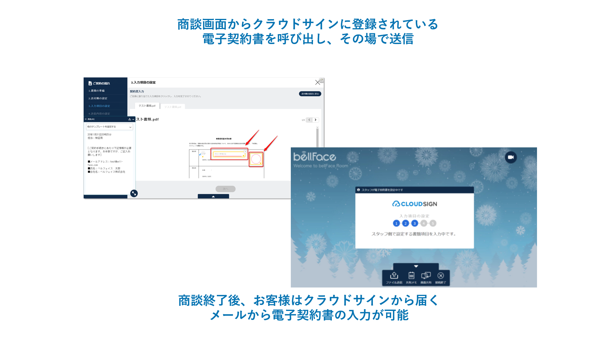 契約処理が簡単に